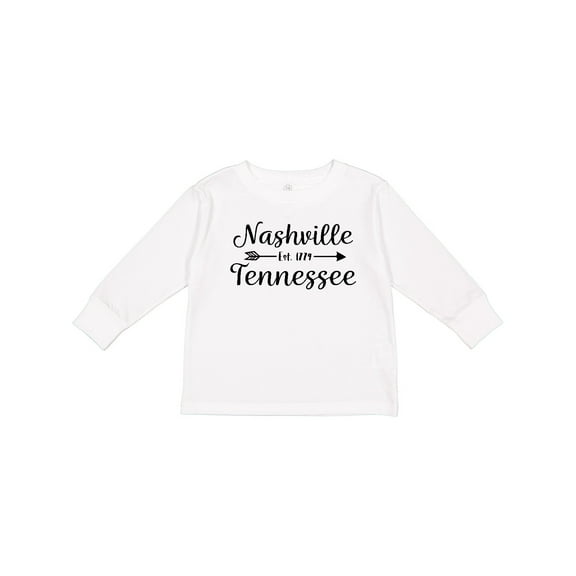 Inktastic Nashville Tennessee Est.1779 Boys or Girls Long Sleeve Toddler T-Shirt