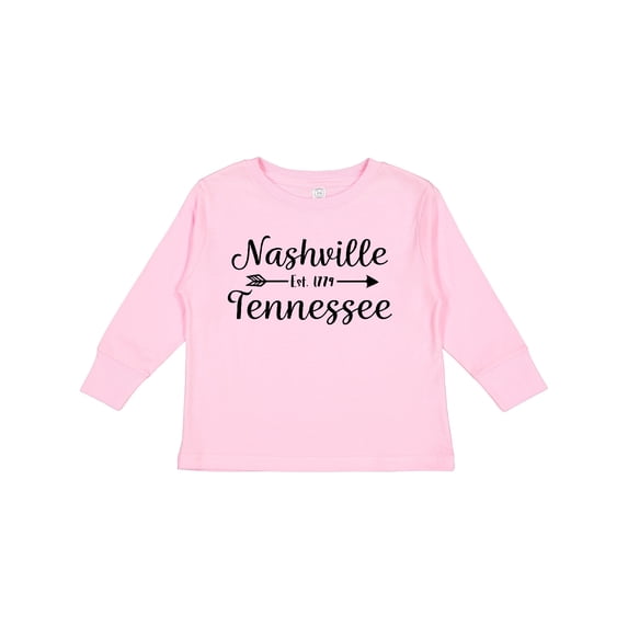Inktastic Nashville Tennessee Est.1779 Boys or Girls Long Sleeve Toddler T-Shirt