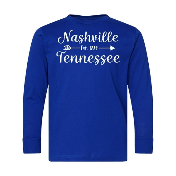 Inktastic Nashville Tennessee Est.1779 Long Sleeve Youth T-Shirt