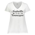 thumbnail image 1 of Inktastic Nashville Tennessee Est.1779 Women's Plus Size V-Neck T-Shirt, 1 of 5