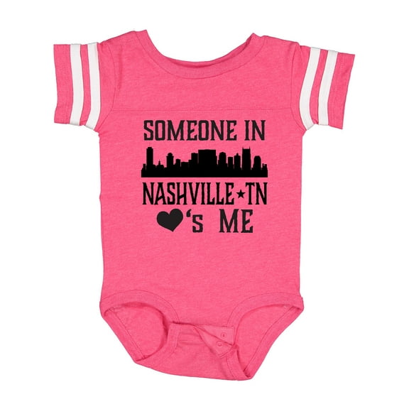 Inktastic Nashville Tennessee Someone Loves Me Skyline Boys or Girls Baby Bodysuit
