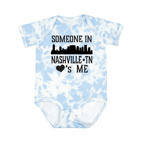 Inktastic Nashville Tennessee Someone Loves Me Skyline Boys or Girls Baby Bodysuit