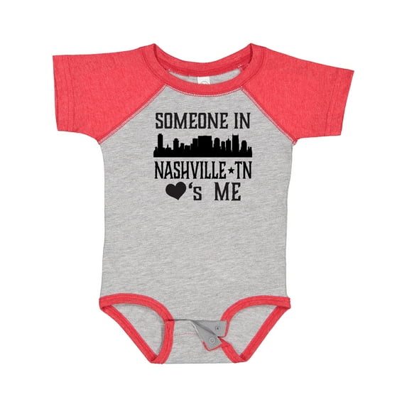 Inktastic Nashville Tennessee Someone Loves Me Skyline Boys or Girls Baby Bodysuit