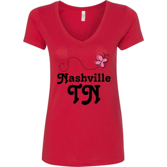 Inktastic Nashville Women's V-Neck T-Shirt