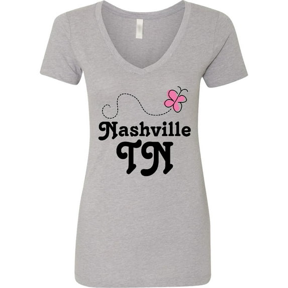 Inktastic Nashville Women's V-Neck T-Shirt