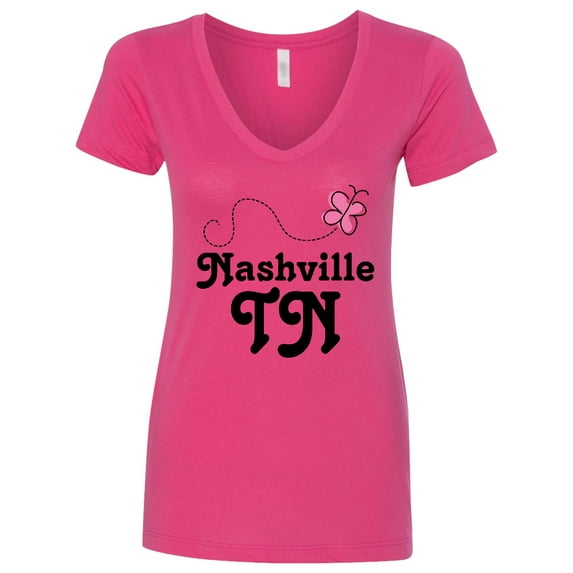Inktastic Nashville Women's V-Neck T-Shirt