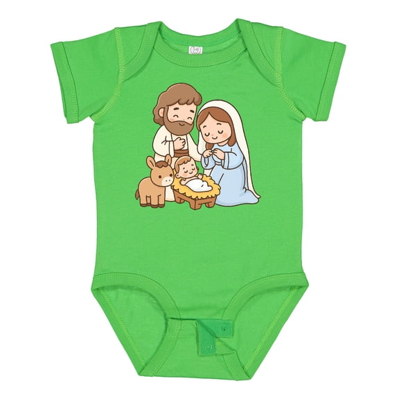 Inktastic Nativity Scene Christmas Manger Boys or Girls Baby Bodysuit