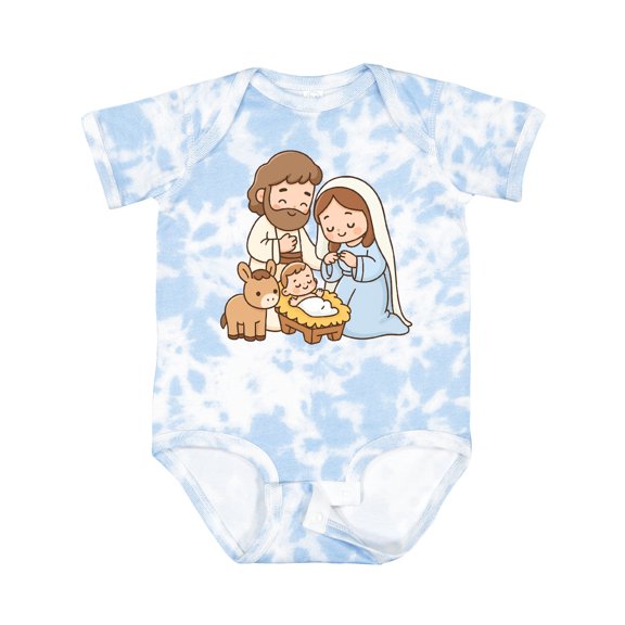 Inktastic Nativity Scene Christmas Manger Boys or Girls Baby Bodysuit