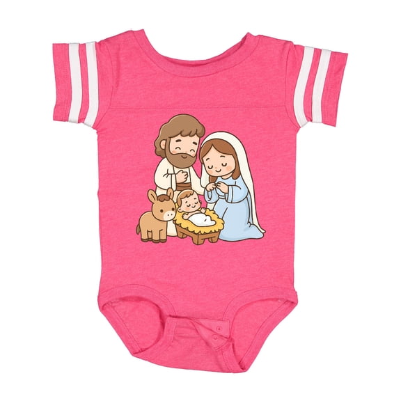 Inktastic Nativity Scene Christmas Manger Boys or Girls Baby Bodysuit