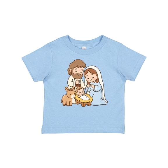 Inktastic Nativity Scene Christmas Manger Boys or Girls Baby T-Shirt