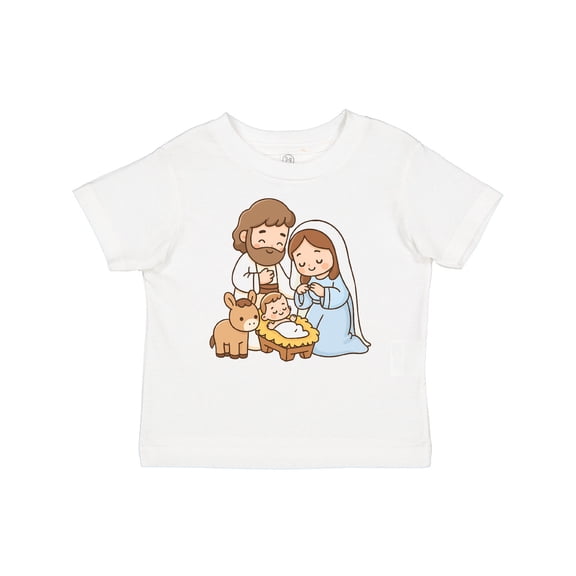 Inktastic Nativity Scene Christmas Manger Boys or Girls Baby T-Shirt
