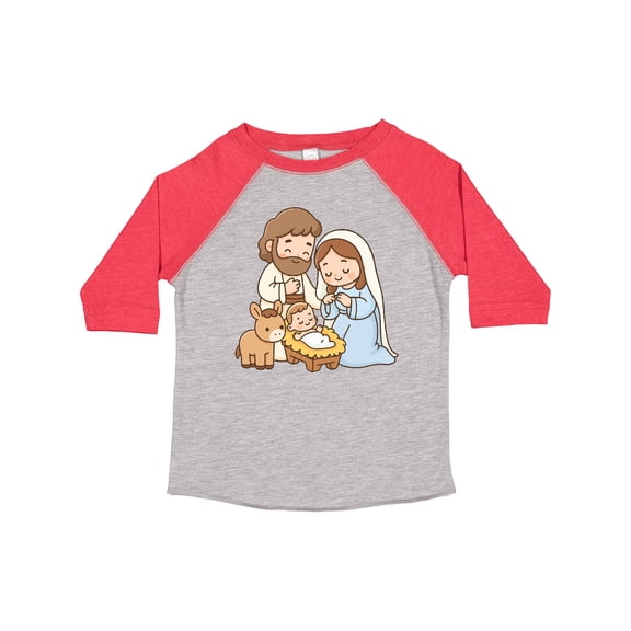 Inktastic Nativity Scene Christmas Manger Boys or Girls Toddler T-Shirt