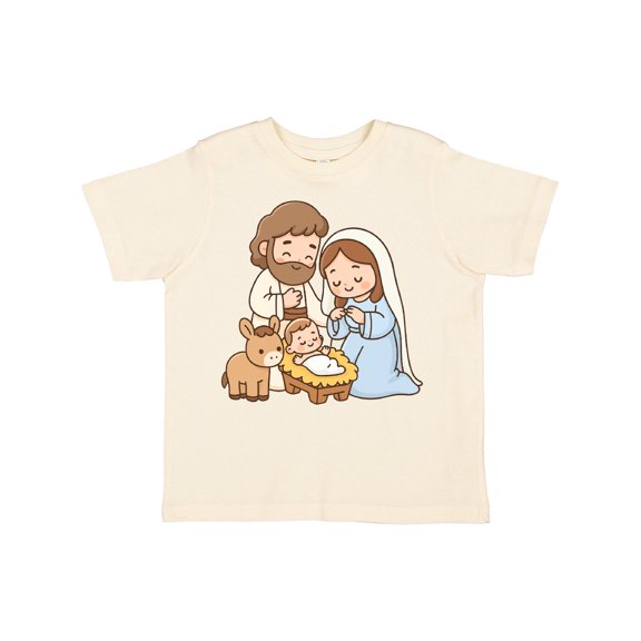 Inktastic Nativity Scene Christmas Manger Boys or Girls Toddler T-Shirt
