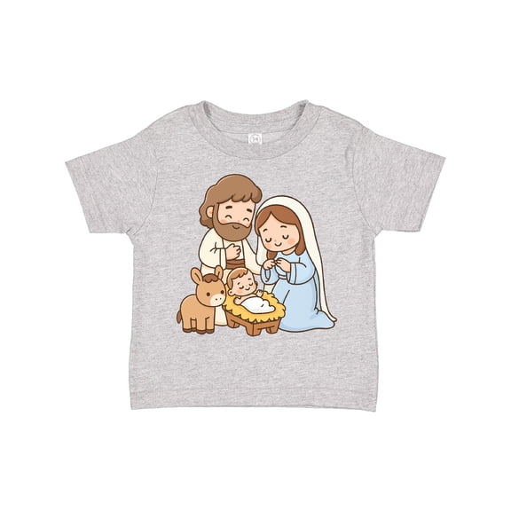Inktastic Nativity Scene Christmas Manger Boys or Girls Toddler T-Shirt