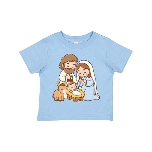 Inktastic Nativity Scene Christmas Manger Boys or Girls Toddler T-Shirt