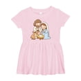 thumbnail image 1 of Inktastic Nativity Scene Christmas Manger Girls Baby Dress, 1 of 5