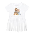 thumbnail image 1 of Inktastic Nativity Scene Christmas Manger Girls Baby Dress, 1 of 5