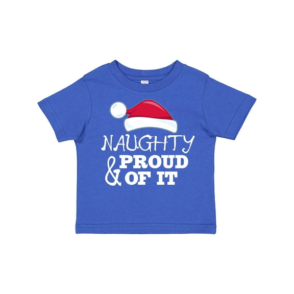 Inktastic Naughty and Proud of It-santa's List Boys or Girls Toddler T-Shirt