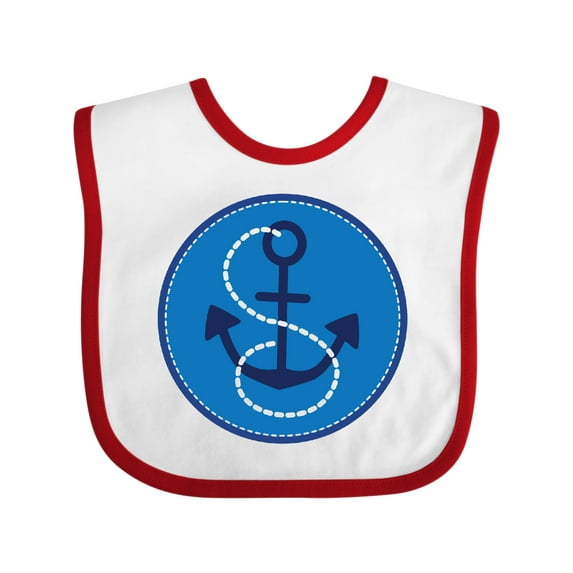 Inktastic Nautical Anchor Sailing Boys or Girls Baby Bib