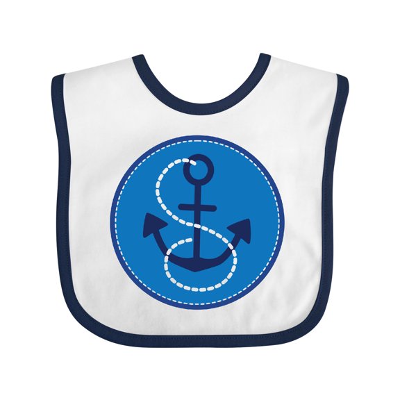 Inktastic Nautical Anchor Sailing Boys or Girls Baby Bib