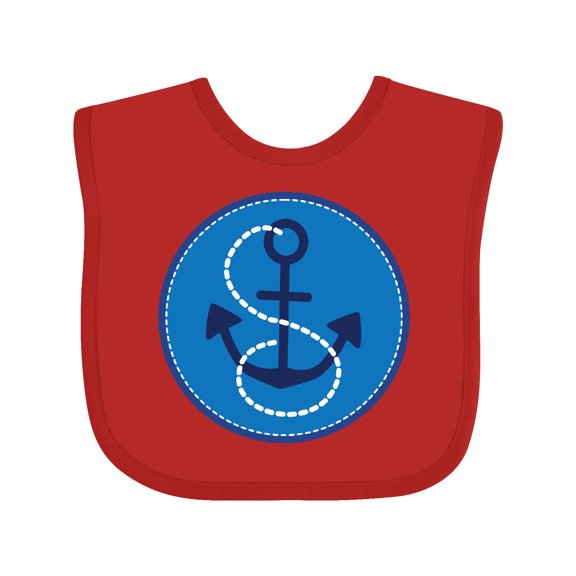 Inktastic Nautical Anchor Sailing Boys or Girls Baby Bib