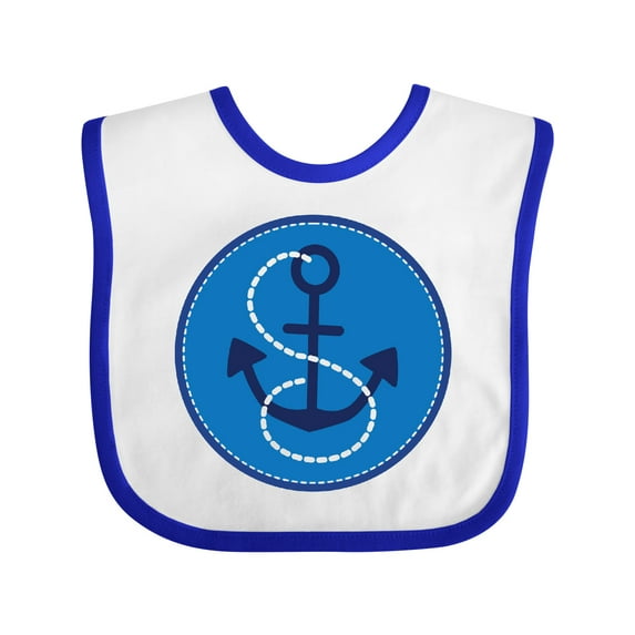 Inktastic Nautical Anchor Sailing Boys or Girls Baby Bib