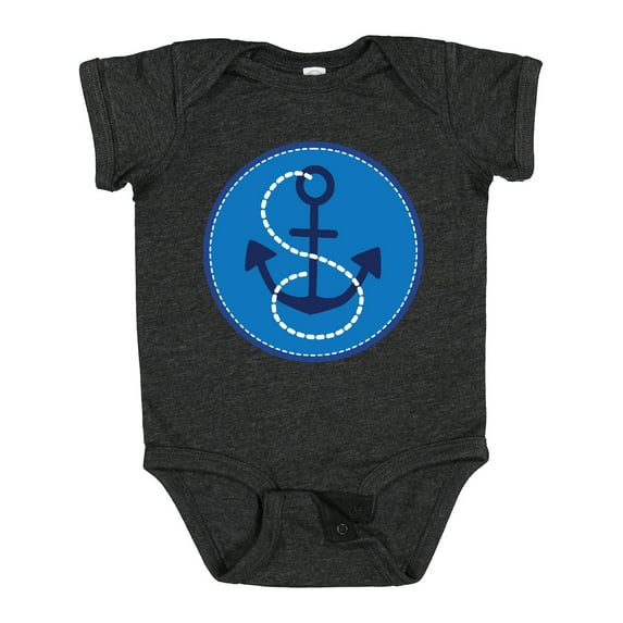 Inktastic Nautical Anchor Sailing Gift Boys or Girls Baby Bodysuit