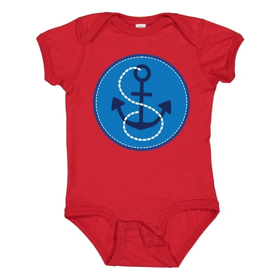 Inktastic Nautical Anchor Sailing Gift Boys or Girls Baby Bodysuit