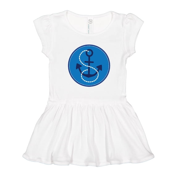 Inktastic Nautical Anchor Sailing Girls Toddler Dress