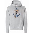 thumbnail image 1 of Inktastic Nautical Anchor and Rope Adult Hoodie Sweatshirt, 1 of 4