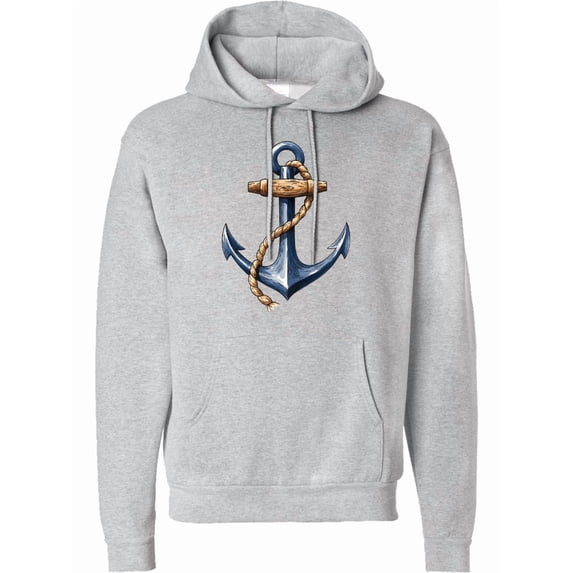 Inktastic Nautical Anchor and Rope Adult Hoodie Sweatshirt