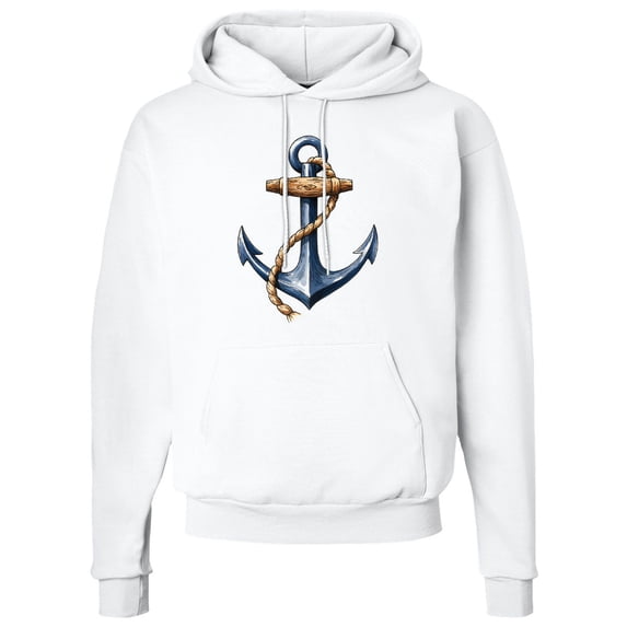 Inktastic Nautical Anchor and Rope Adult Hoodie Sweatshirt