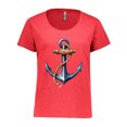 thumbnail image 1 of Inktastic Nautical Anchor and Rope Women's Plus Size T-Shirt, 1 of 5