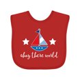 thumbnail image 1 of Inktastic Nautical Baby Boy Ahoy Sailboat Boys Baby Bib, 1 of 4