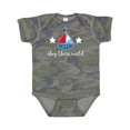 thumbnail image 1 of Inktastic Nautical Baby Boy Ahoy Sailboat Boys Baby Bodysuit, 1 of 5