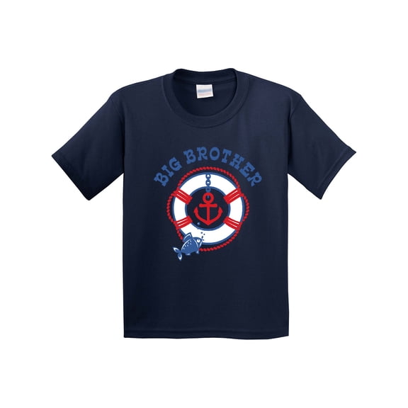 Inktastic Nautical Big Brother Youth T-Shirt