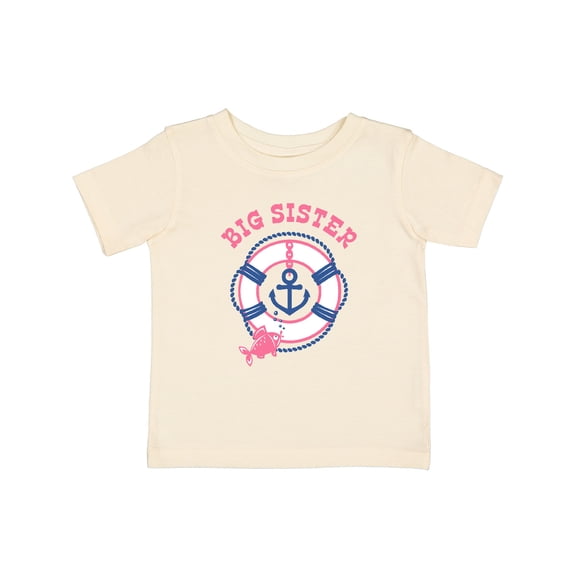 Inktastic Nautical Big Sister Girls Baby T-Shirt
