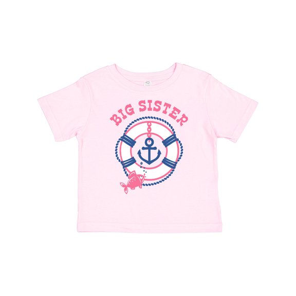 Inktastic Nautical Big Sister Girls Toddler T-Shirt