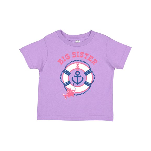Inktastic Nautical Big Sister Girls Toddler T-Shirt