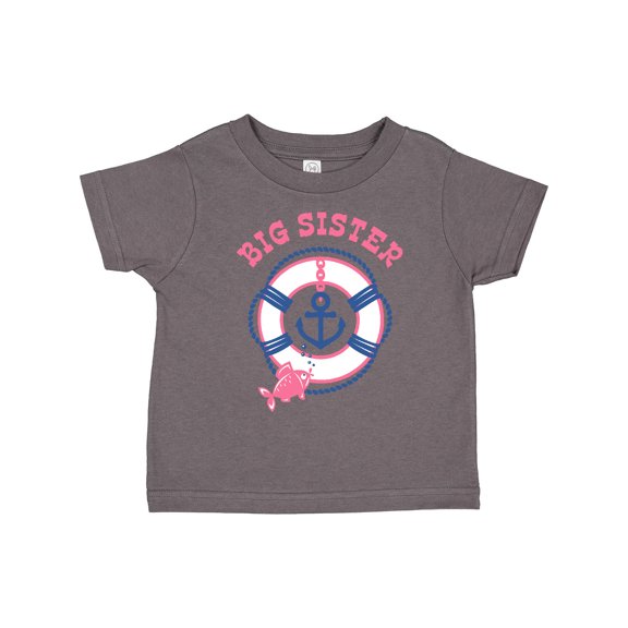 Inktastic Nautical Big Sister Girls Toddler T-Shirt