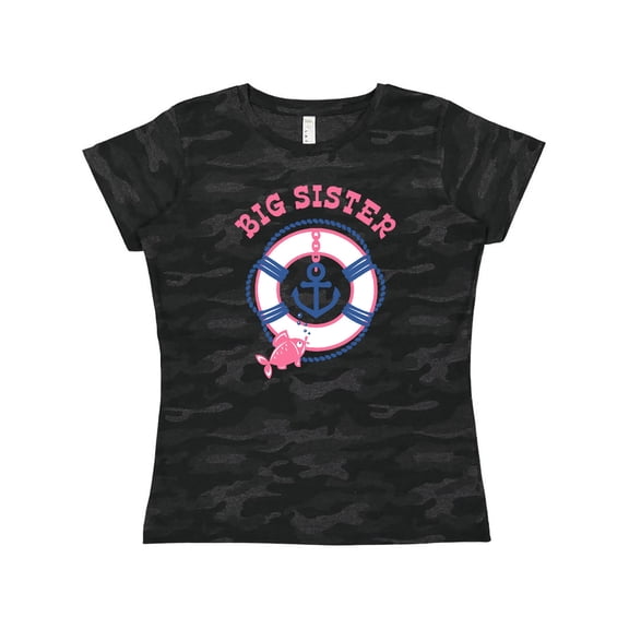 Inktastic Nautical Big Sister Women's T-Shirt