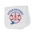 thumbnail image 1 of Inktastic Nautical Little Brother Baby Burp Cloth, 1 of 3