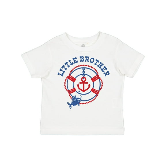 Inktastic Nautical Little Brother Boys Toddler T-Shirt