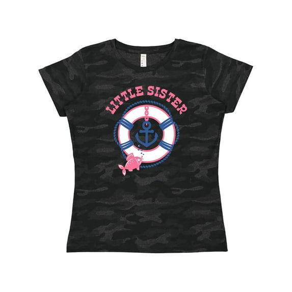 Inktastic Nautical Little Sister Women's T-Shirt