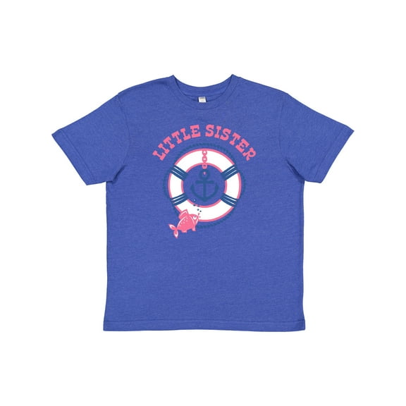Inktastic Nautical Little Sister Youth T-Shirt