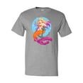 thumbnail image 1 of Inktastic Nautical Orange and Pink Mermaid Sitting on Anchor T-Shirt, 1 of 5