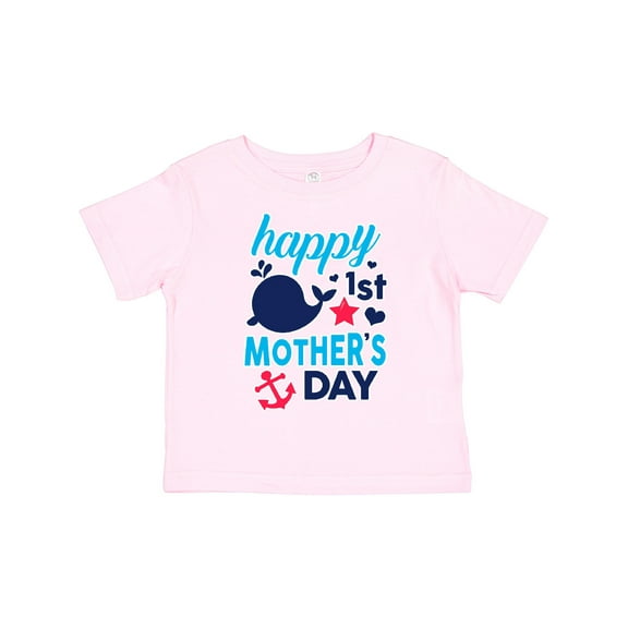 Inktastic Nautical Themed Happy 1st Mother's Day Boys or Girls Toddler T-Shirt