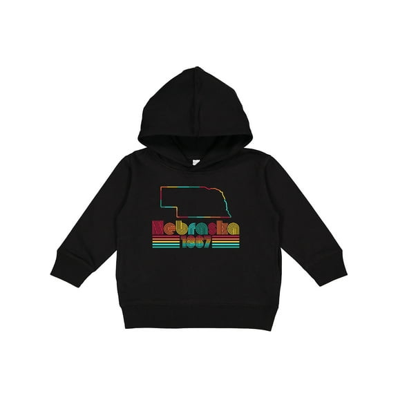 Inktastic Nebraska 1867 with Retro Font Toddler Hoodie