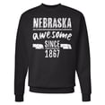 thumbnail image 1 of Inktastic Nebraska Awesome Since 1867 Adult Sweatshirt, 1 of 4