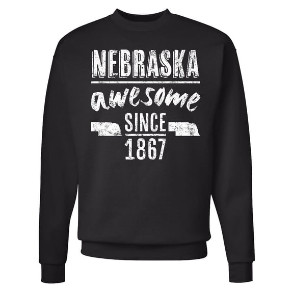 Inktastic Nebraska Awesome Since 1867 Adult Sweatshirt